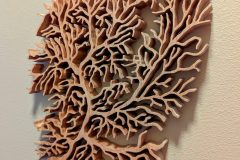 Purkinje cell sculpture - Cherry Wood